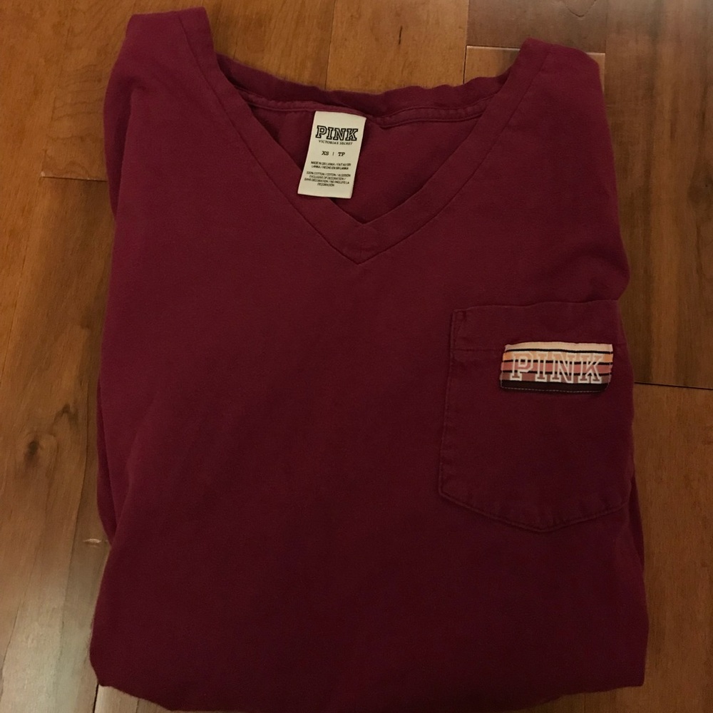 v neck Victoria’s Secret Pink tee